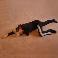 横向きのポーズ